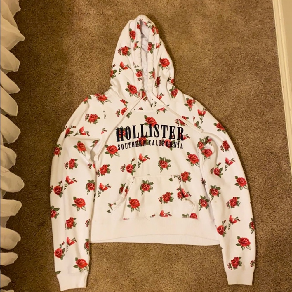 Hollister Rose Pattern Hoodie